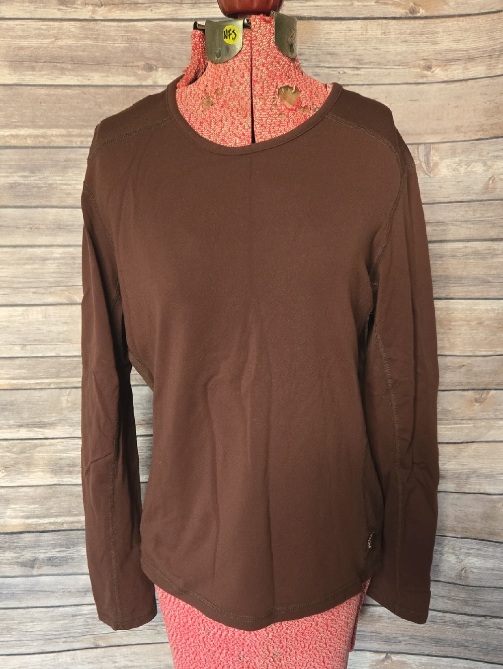 Prana Brown Medium Crewneck Top